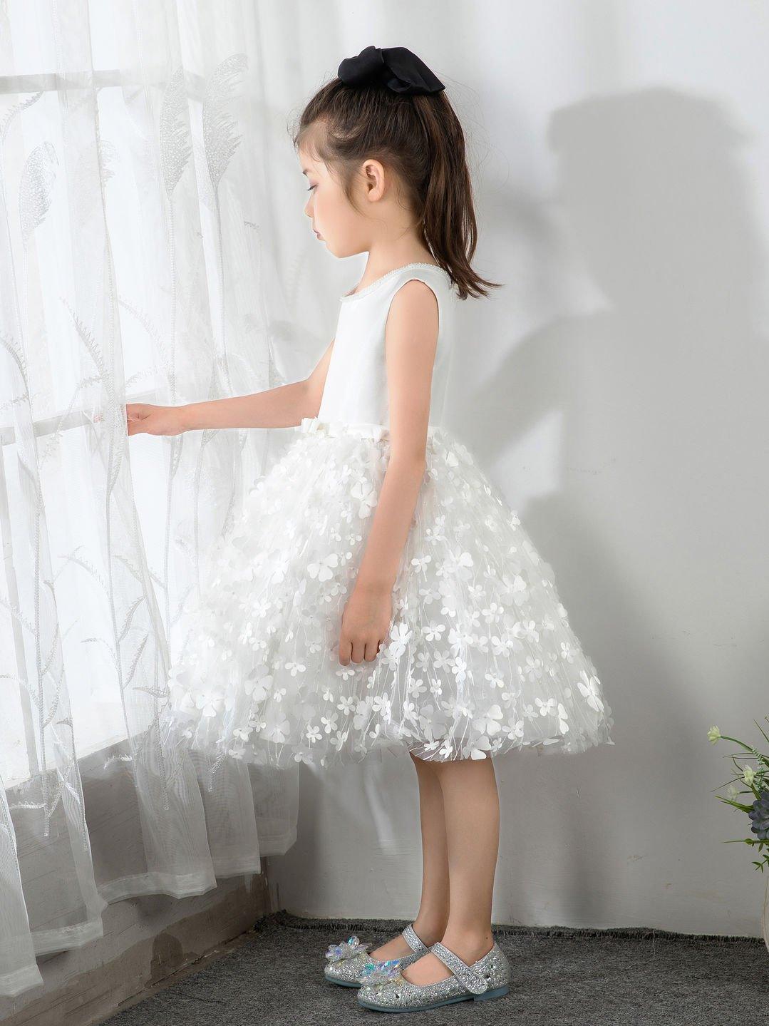 NumberSea - Kids Little Flower Girls' Princess Cute Dresses Children's Occasion Wear Party Dresses Birthday Dress