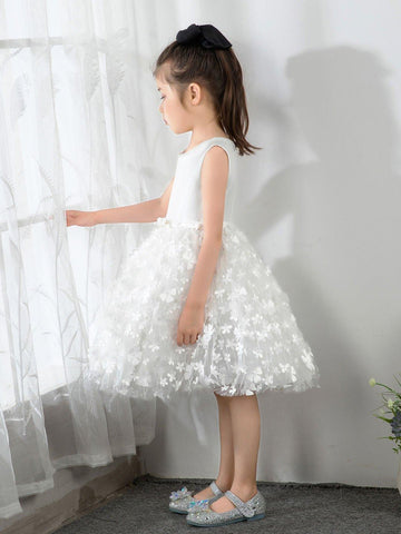 NumberSea - Kids Little Flower Girls' Princess Cute Dresses Children's Occasion Wear Party Dresses Birthday Dress