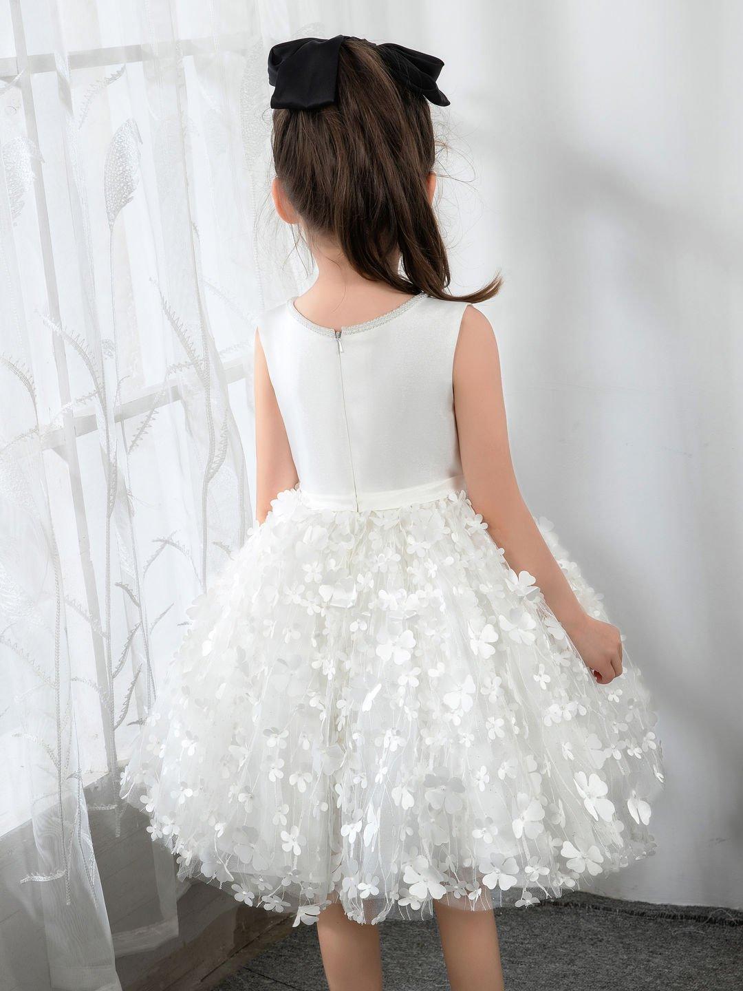 NumberSea - Kids Little Flower Girls' Princess Cute Dresses Children's Occasion Wear Party Dresses Birthday Dress