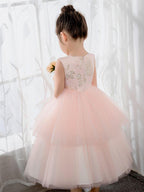 NumberSea - Kids Princess Cute Dresses Birthday Dress Children's Occasion Wear Party Dresses Girls Flower Dresses
