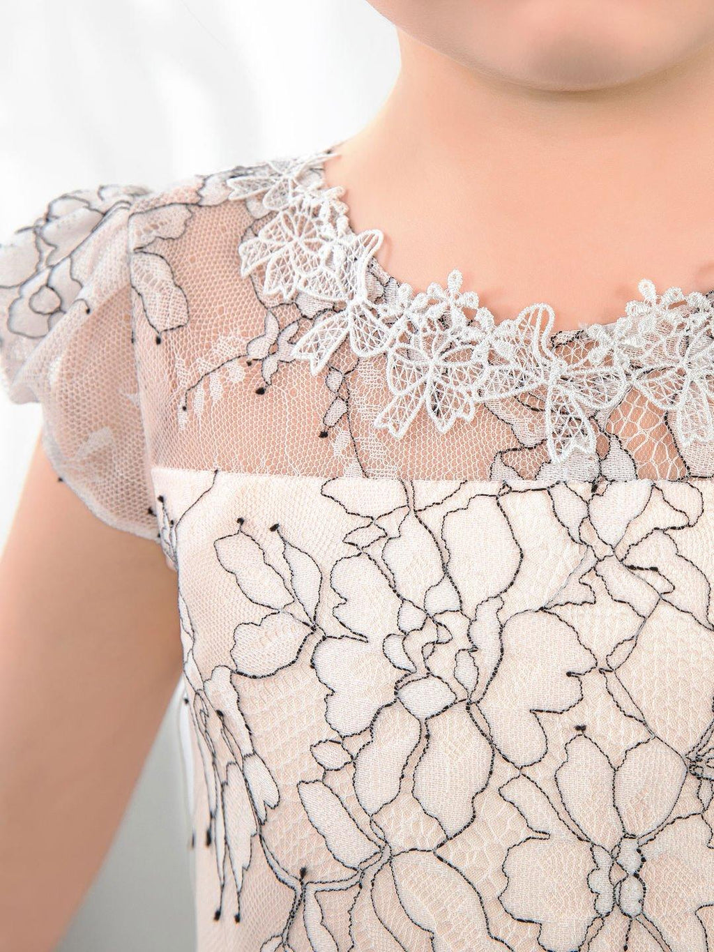 NumberSea - Lace Kids Princess Cute Dresses Birthday Dress Children's Occasion Wear Party Dresses Girls Flower Dresses