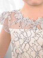 NumberSea - Lace Kids Princess Cute Dresses Birthday Dress Children's Occasion Wear Party Dresses Girls Flower Dresses