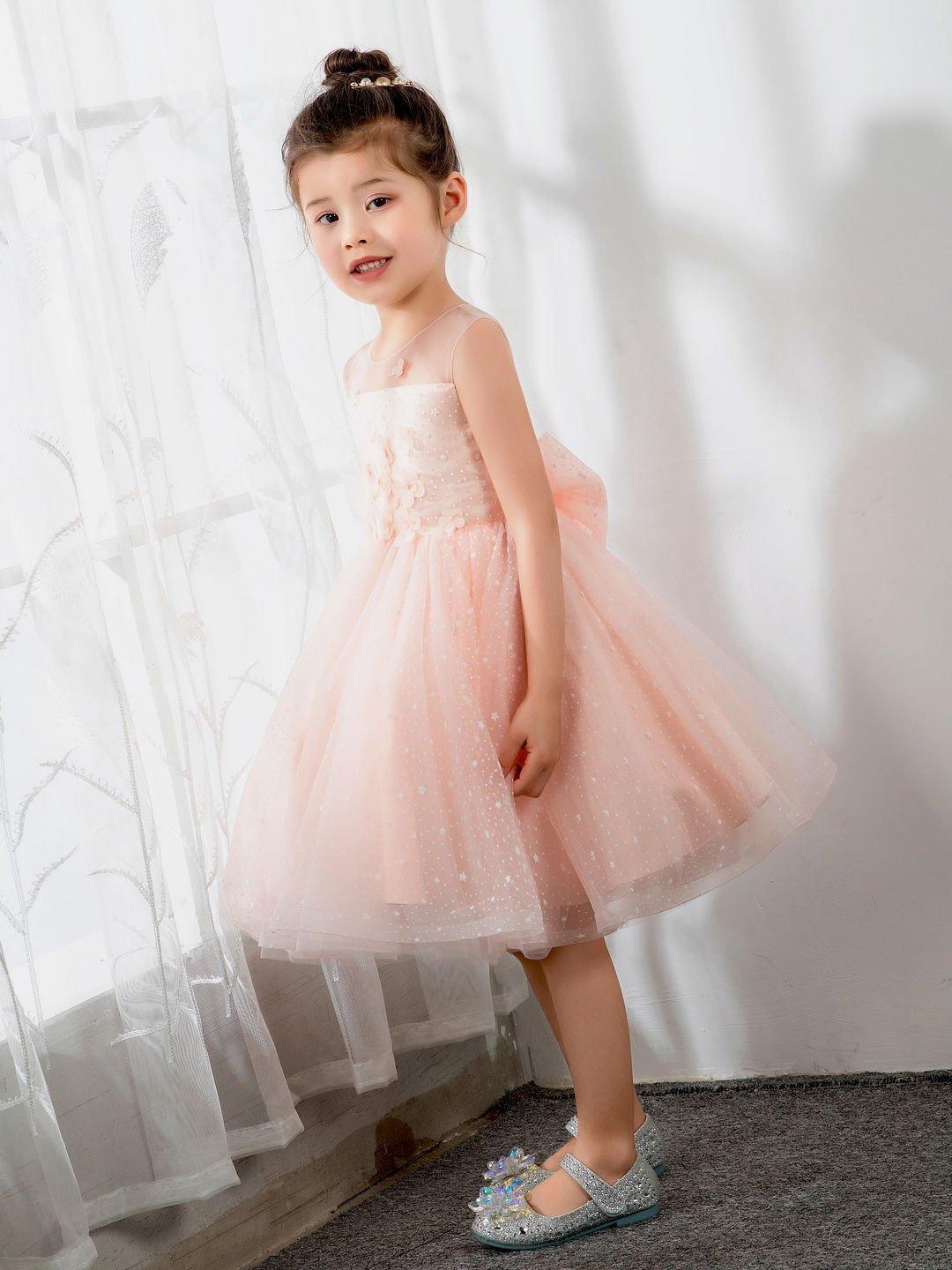 NumberSea - Kids Princess Cute Dresses Sleeveless Birthday Dress Children's Occasion Wear Party Dresses Flower Girl Dresses
