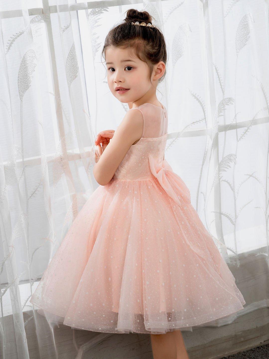 NumberSea - Kids Princess Cute Dresses Sleeveless Birthday Dress Children's Occasion Wear Party Dresses Flower Girl Dresses