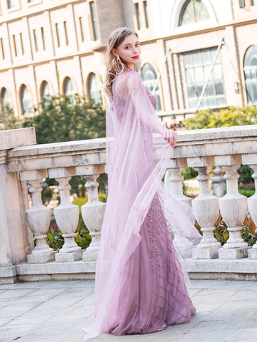 Robes de soirée luxueuses de forme sirène/trompette Numbersea, sans manches, longueur au sol, robes de bal 