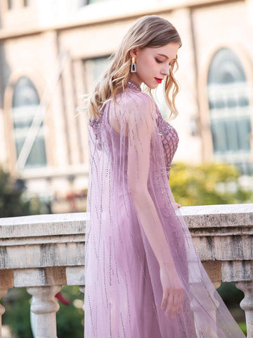Robes de soirée luxueuses de forme sirène/trompette Numbersea, sans manches, longueur au sol, robes de bal 