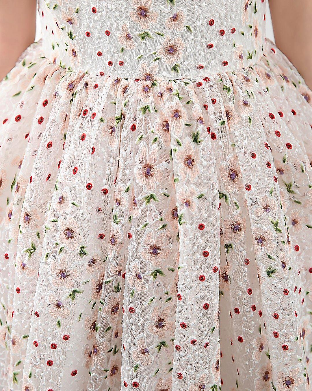 NumberSea - Kids Dress Girls Princess Cute Dresses Short Sleeves Birthday Dress Party Dresses