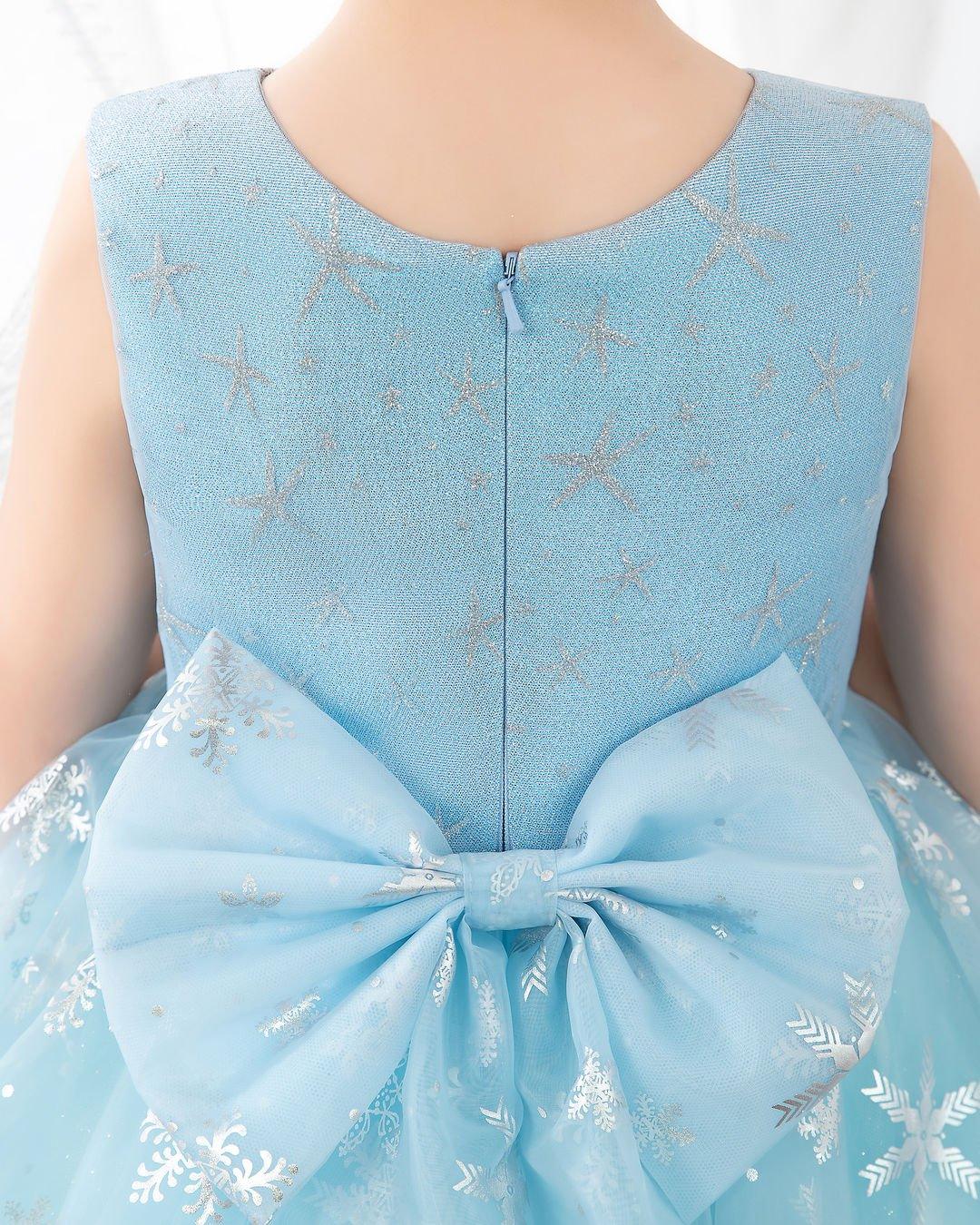 NumberSea - Light Blue Tulle Girls Princess Cute Dresses Birthday Dress Party Dresses Kids Dresses Boutique