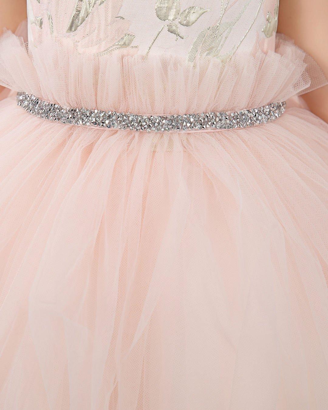 NumberSea - Pink Tulle Sleeveless Girls Princess Dresses Birthday Dress Children's Occasion Wear Party Dresses