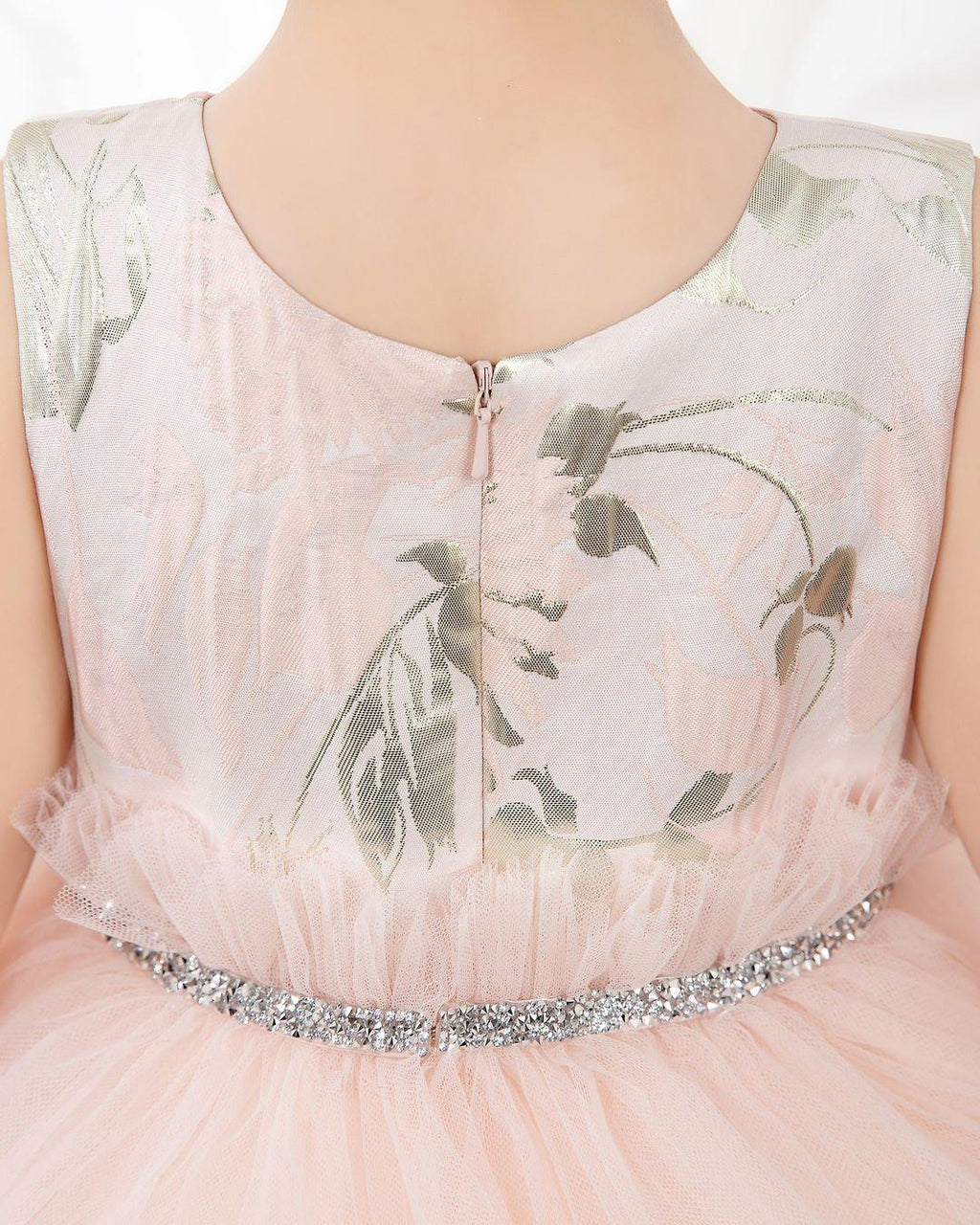 NumberSea - Pink Tulle Sleeveless Girls Princess Dresses Birthday Dress Children's Occasion Wear Party Dresses