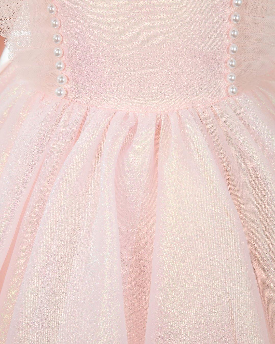 NumberSea - Fashion Pink Tulle Sleeveless Girls Princess Dresses Children's Occasion Wear Party Dresses Birthday Dress