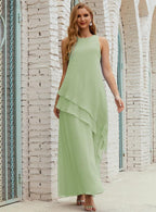 Chiffon Long Plus Size Mother Of Bride Dresses Formal Bridesmaid Prom Gown 28019