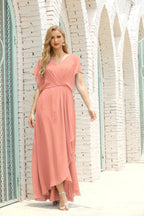 Numbersea Mother Of The Bride Dresses Plus Size V-Neck Floor Length Formal Prom Dress For Wedding