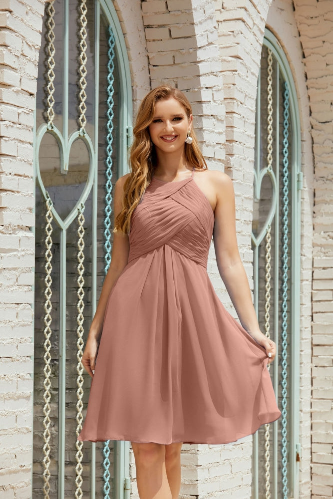 Formal Cocktail Prom Gown Homecoming Dresses 28014 Cinnamon Pink