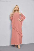 Mother of Bride Dresses with Open Front Lightweight Cardigan Formal Prom Gown 28081-numbersea