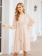 Numbersea Chiffon Mother Of The Bride Dresses Prom Dress For Wedding Guest Casual Pleated 28065