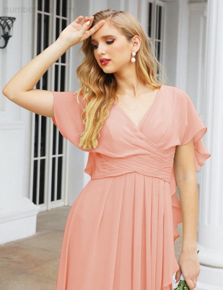 Numbersea Bridesmaid Dresses Backless Formal Prom Gowns for Evening Party Mother of The Bride Dress 28040-numbersea