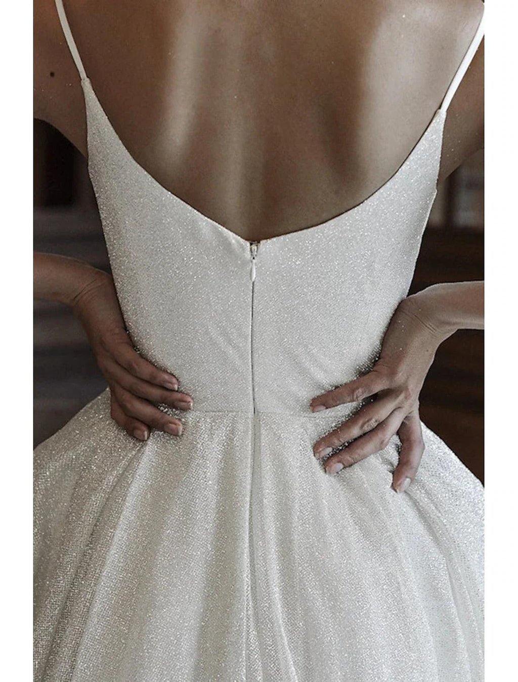 Vestido brillante para boda, fiesta, cumpleaños, corte de cola, sin mangas, tirantes finos, tul con lentejuelas, vestidos de fiesta