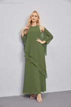 Mother of Bride Dresses with Open Front Lightweight Cardigan Formal Prom Gown 28081-numbersea