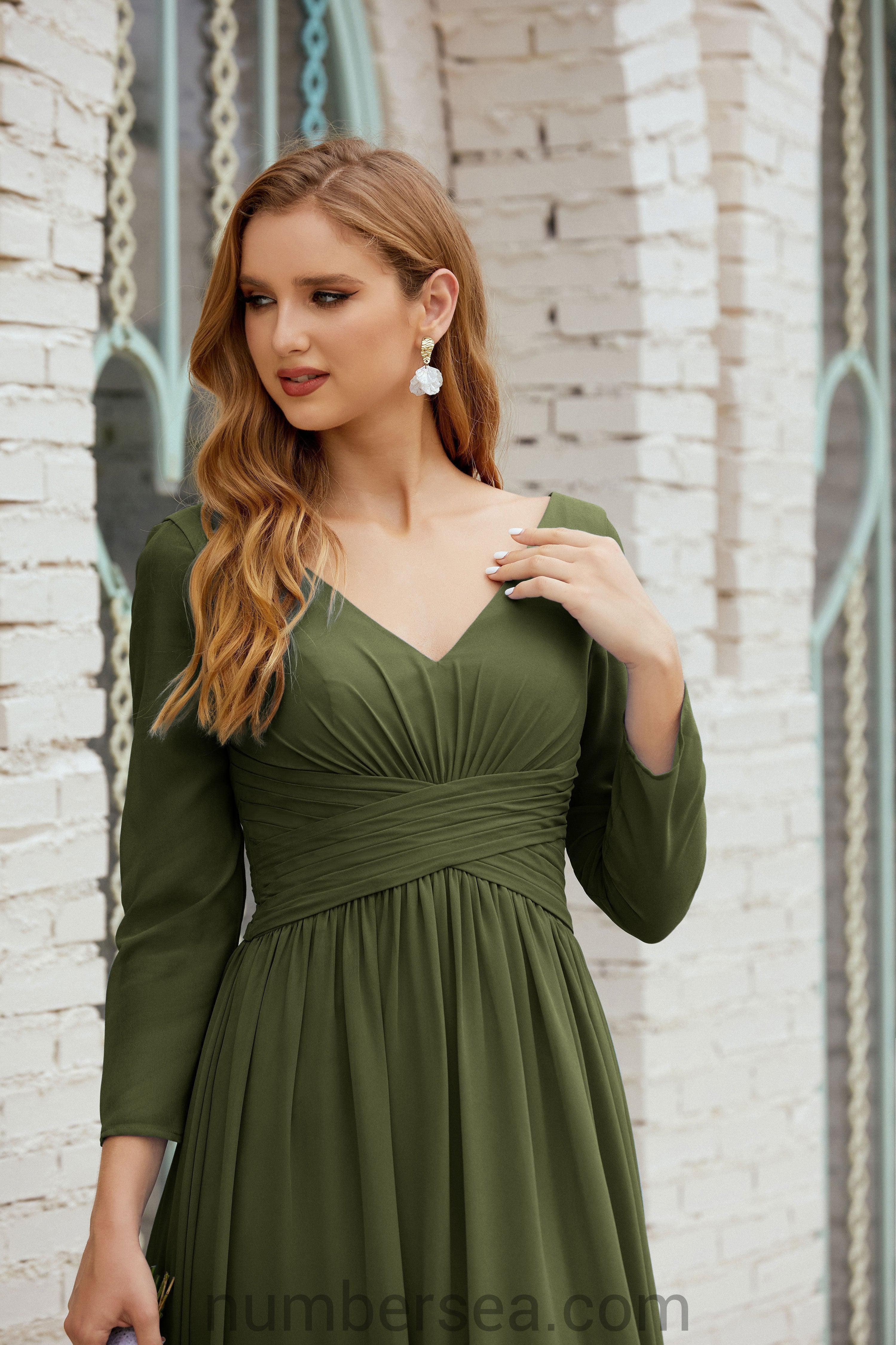 Numbersea Bridesmaid Dress Chiffon Formal Party Dress Evening Dress 28016-numbersea