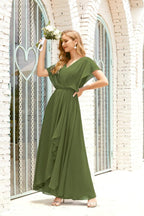 Numbersea Mother Of The Bride Dresses Plus Size V-Neck Floor Length Formal Prom Dress For Wedding