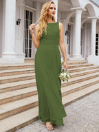 Numbersea Bridesmaid Dresses for Wedding Ruffles Long Formal Prom Gowns 28039-numbersea