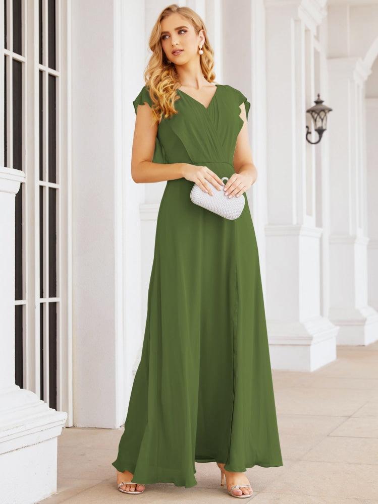 Numbersea Bridesmaid Dresses Cape Formal Prom Dress Open Back Gowns for Mother of The Bride 28058-numbersea