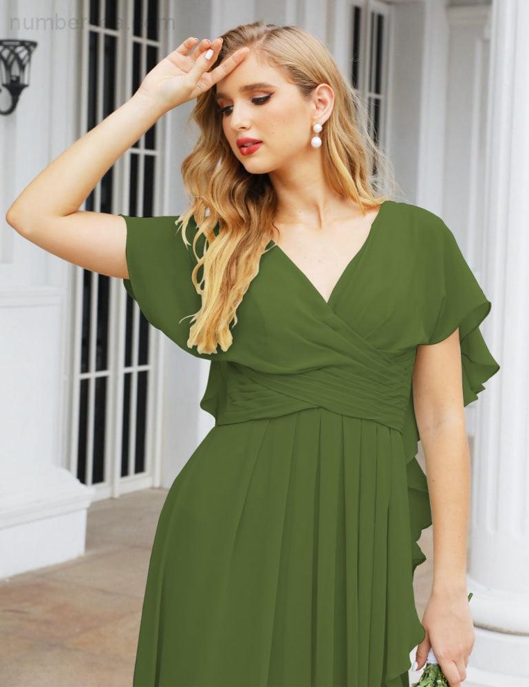 Numbersea Bridesmaid Dresses Backless Formal Prom Gowns for Evening Party Mother of The Bride Dress 28040-numbersea