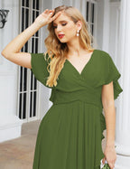 Numbersea Bridesmaid Dresses Backless Formal Prom Gowns for Evening Party Mother of The Bride Dress 28040-numbersea