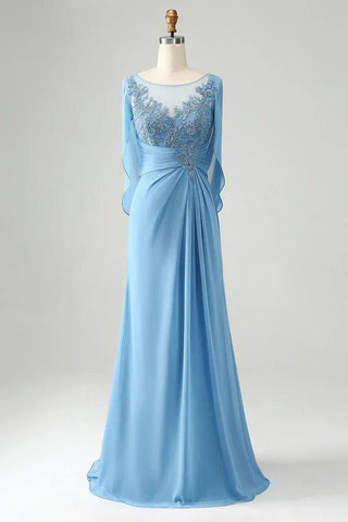 Mother Of Bride Dress Mermaid Beaded Appliques With Shawl