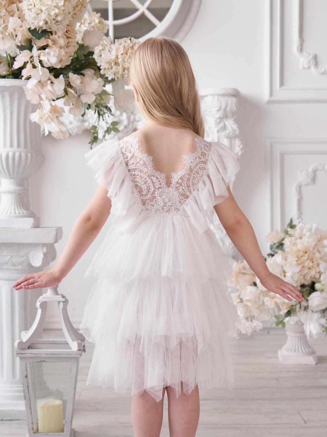 Kurzes/Minikleid aus Spitzentüll (2003227815) 