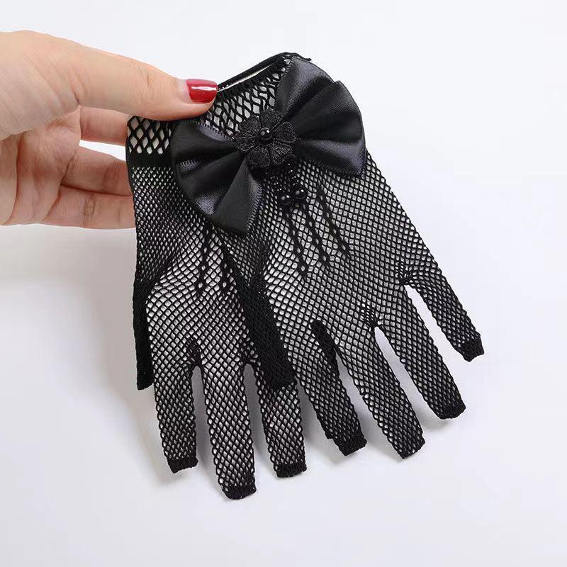 Flower Girl Bow Gloves