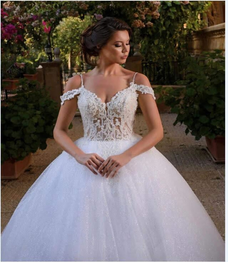 NB455 100% Real Photos Wedding Dress Factory Custom Made Luxury Wedding Dress New-numbersea-White-numbersea