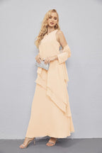 Mother of Bride Dresses with Open Front Lightweight Cardigan Formal Prom Gown 28081-numbersea