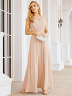 Numbersea Bridesmaid Dresses Cape Formal Prom Dress Open Back Gowns for Mother of The Bride 28058-numbersea