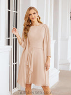 Numbersea Chiffon Mother Of The Bride Dresses Prom Dress For Wedding Guest Casual Pleated 28065