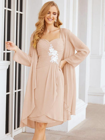 Robes de mariée Numbersea pour la mère de la mariée avec appliques en dentelle pour les invités du mariage 28066 