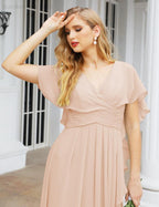 Numbersea Bridesmaid Dresses Backless Formal Prom Gowns for Evening Party Mother of The Bride Dress 28040-numbersea