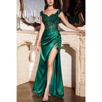 Sweetheart Spaghetti Straps Sequined Sheath Long Prom Evening Dress