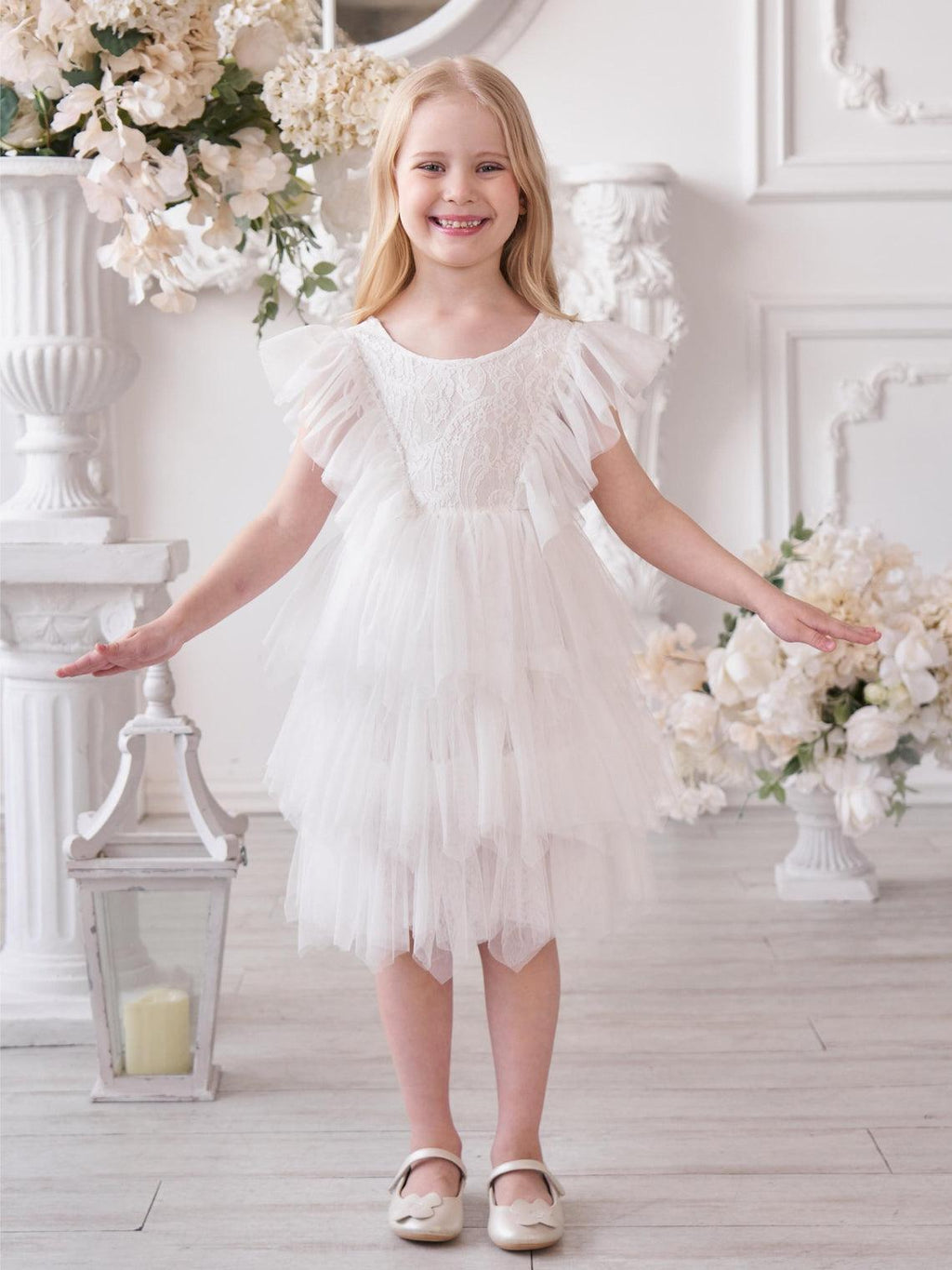 Kurzes/Minikleid aus Spitzentüll (2003227815) 
