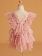 Kurzes/Minikleid aus Spitzentüll (2003227815) 