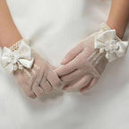 Flower Girl Bow Gloves