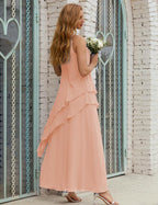 Chiffon Long Plus Size Mother Of Bride Dresses Formal Bridesmaid Prom Gown 28019