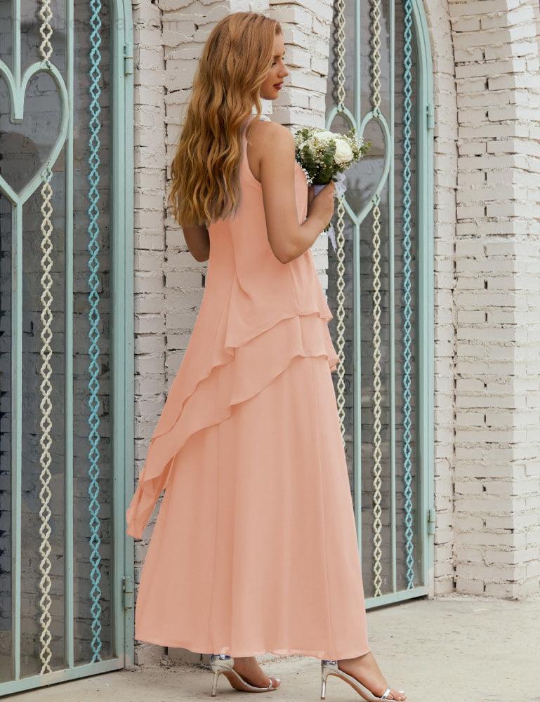 Chiffon Long Plus Size Mother Of Bride Dresses Formal Bridesmaid Prom Gown 28019