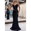 Vestido de fiesta de graduación con escote en V, tirantes finos y apliques 
