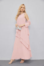 Mother of Bride Dresses with Open Front Lightweight Cardigan Formal Prom Gown 28081-numbersea
