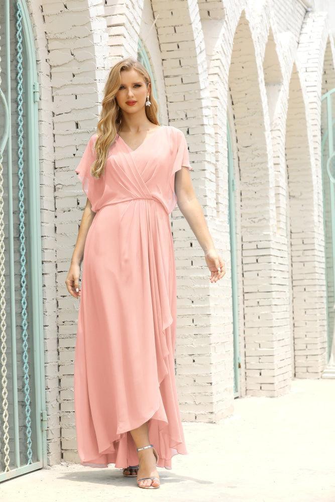 Numbersea Mother Of The Bride Dresses Plus Size V-Neck Floor Length Formal Prom Dress For Wedding