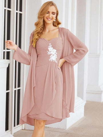 Robes de mariée Numbersea pour la mère de la mariée avec appliques en dentelle pour les invités du mariage 28066 
