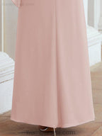 Numbersea Formal Party Gown Dress Long Chiffon Mother Of The Bride Dresses With Ruffle Cape 28026