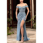 Sweetheart Spaghetti Straps Sequined Sheath Long Prom Evening Dress
